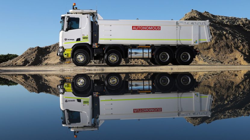 Camioane autonome Scania mina sare Australia