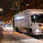 Camion hibrid Scania plug-in HAVI McDonalds Stockholm