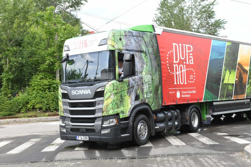 Camion Scania CNG pentru Coca-Cola HBC România