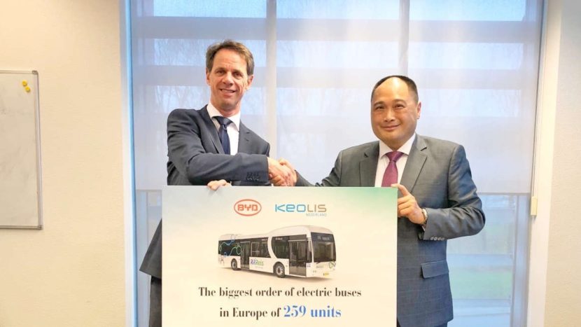 Cea mai mare comandă de autobuze electrice din Europa BYD Keolis Olanda