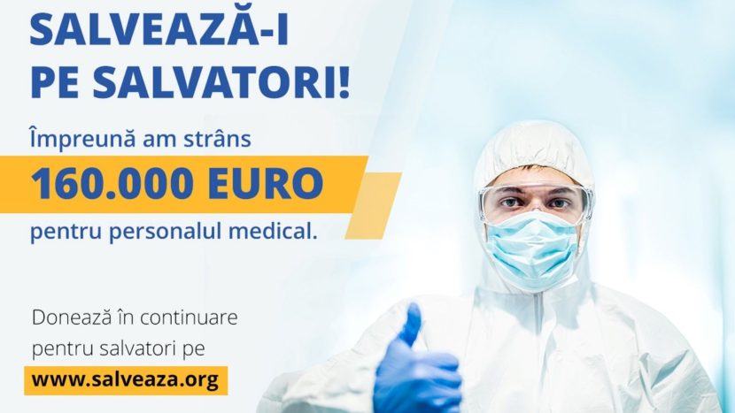 Spitale ajutate prin campania ”Salvează-i pe salvatori”