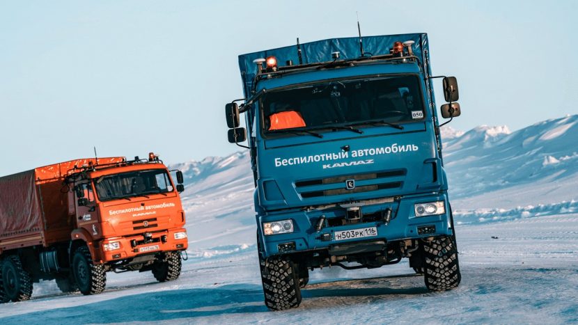 Camioane Kamaz fără șofer, testate de Gazprom în Siberia