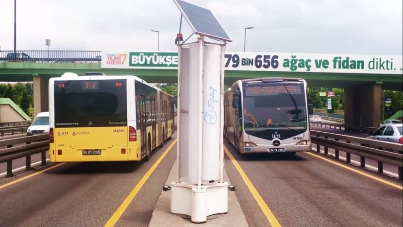 Energie eoliană produsă de autobuze (video)