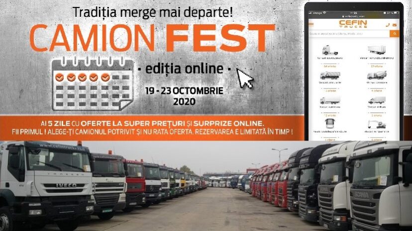 Camion Fest, ediția a 13-a, exclusiv online între 19 și 23 octombrie