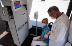 Autobuz Setra destinat vaccinării în Germania