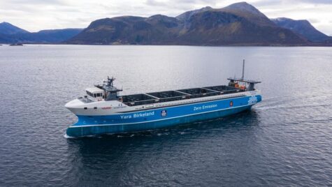 Navă cargo complet electrică și autonomă în Norvegia